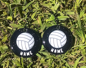 Customized Volleyball Earrings, Volleyball Earrings Personalized, Volleyball Earrings, Volleyball Personalized Jewelry, Volleyball Gifts