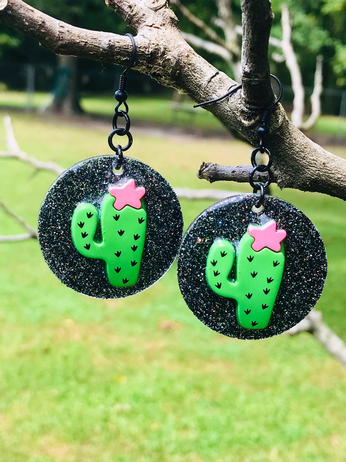 Cactus Earrings Cactus Jewelry Cactus Gifts Cacti Earrings Etsy New Zealand