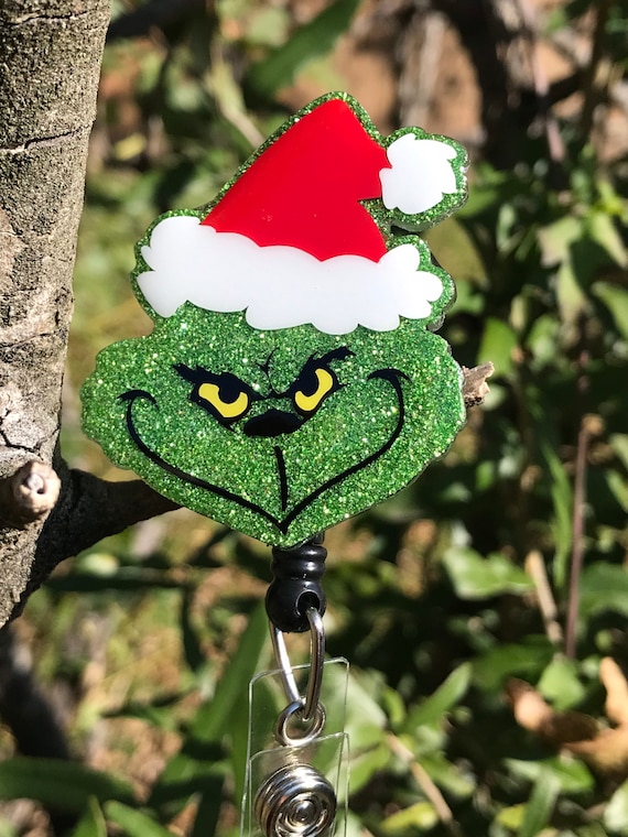 Badge Reel, Christmas Badge Reel, Nurse Badge Reel, Christmas, Grinch Badge Reel, Grinch, Grinch Christmas Badge Reel