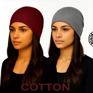 AMAL Muslim, COTTON Open-Back Cap, Breathable Under-Hijab Hat, Comfortable Soft Knit, USA