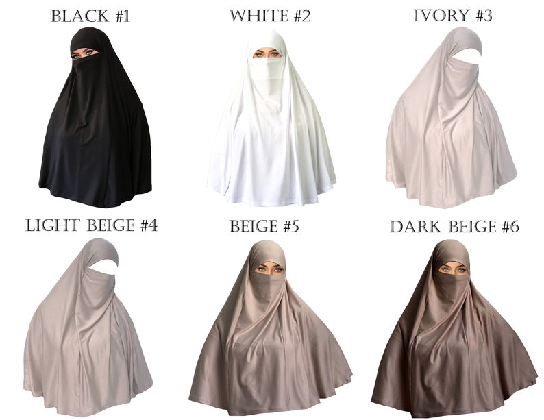 AMAL Muslim Tie-Dye Khimar. Hijab. Women Burka. Abaya. USA H11 image 3