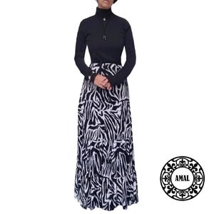 AMAL MUSULMAN. Robe longue. XS-4XL. USA. Modèle 81.