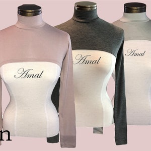AMAL Muslim. Arm. Hijab. Cotton. Islamic Shoulder. Long Sleeve. Cover Bolero. USA. Model B3.1