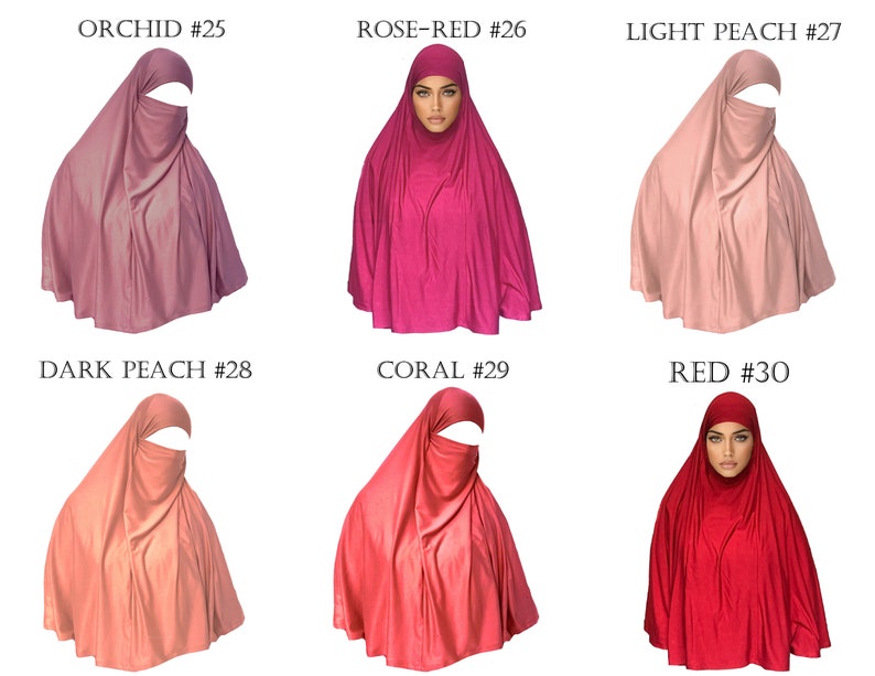 AMAL Muslim Tie-Dye Khimar. Hijab. Women Burka. Abaya. USA H11 image 7