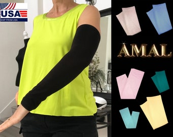 Amal Muslim. Sleeves to Cover Arms for Women. USA. fast shipping. colors. COTTON. Model B14