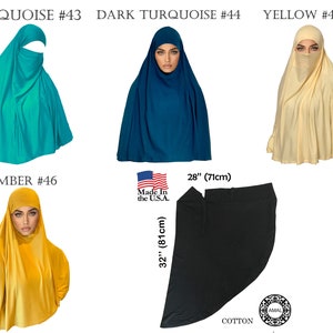 AMAL Muslim Tie-Dye Khimar. Hijab. Women Burka. Abaya. USA H11 image 10