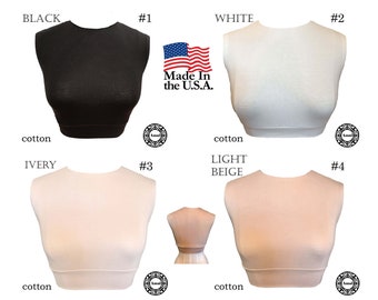 AMAL Muslim Fake Collar Body Hijab Extensions Neck Cover Under Top USA B4