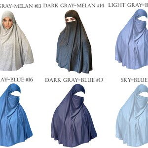 AMAL Muslim Tie-Dye Khimar. Hijab. Women Burka. Abaya. USA H11 image 5