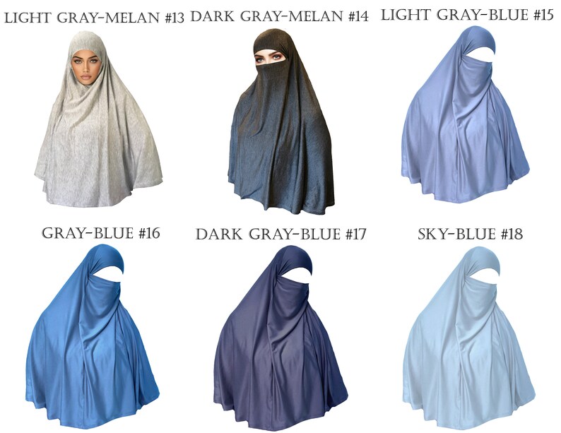 AMAL Muslim Tie-Dye Khimar. Hijab. Women Burka. Abaya. USA H11 image 5