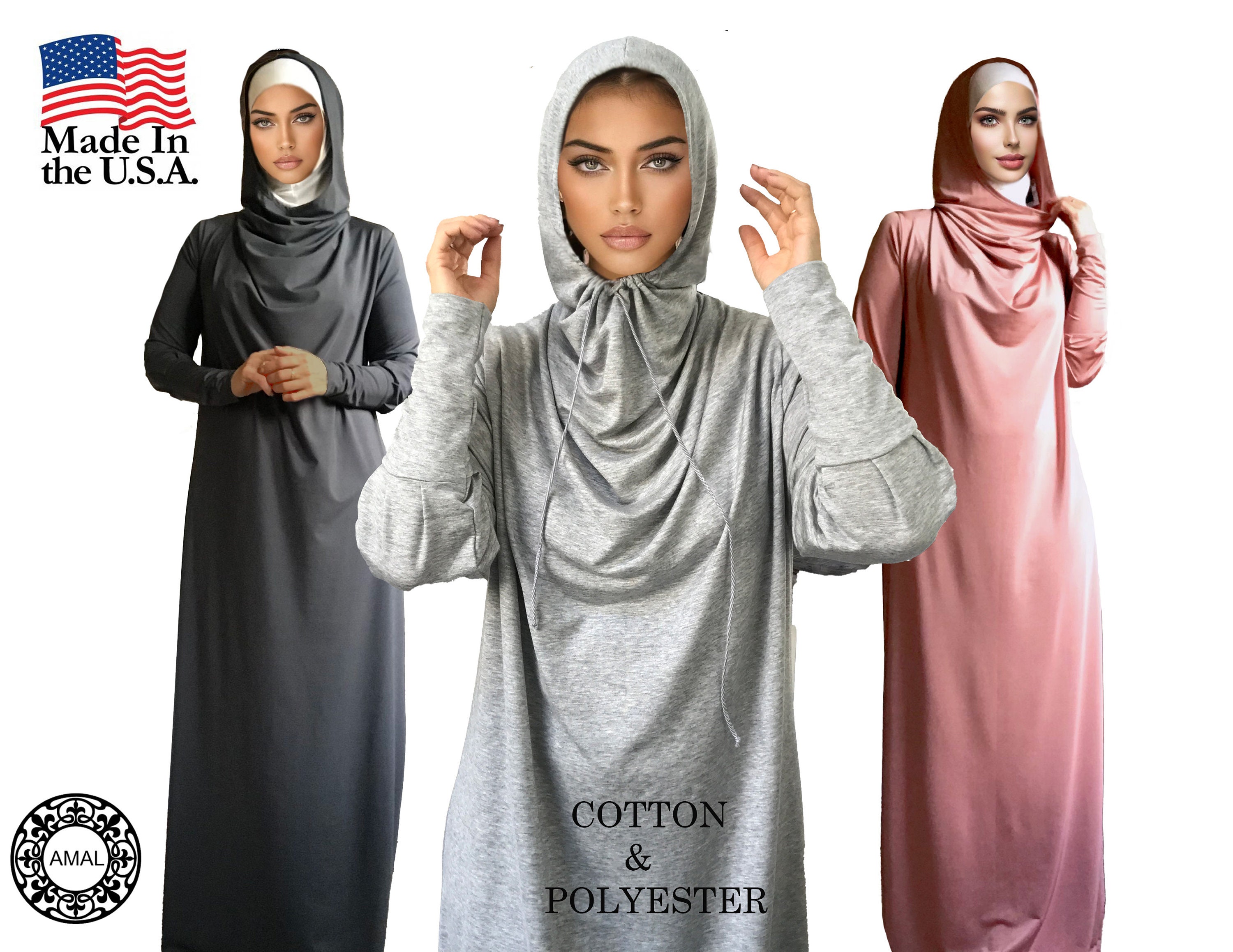 Cheap Prien Set Women's Muslim Suits Sets Ladies Denim High Elastic Waist  Pants Casual Islamic Turkey Clothes Dubai