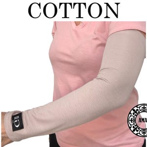 AMAL Muslim. Sleeves to Cover Arms for Women. USA. Fast Shipping. Colors. COTTON. Model B15