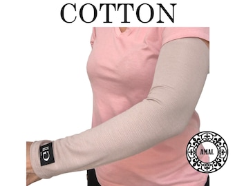 AMAL Muslim. COTTON Ribbed Arm Sleeves USA