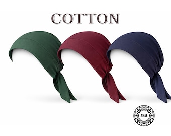 AMAL Muslim, Muslim COTTON Undercap with Structured Front, Secure Fit Hijab Cap, 48 Colors Available, Stretchy & Comfortable, USA
