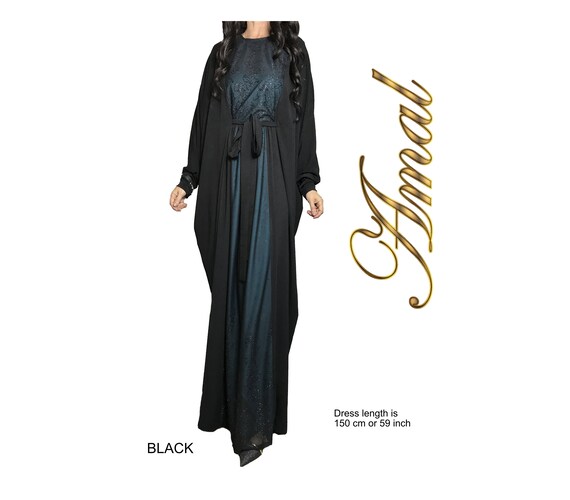 AMAL MUSLIM. Women's Abaya. Xs-4xl. Islamic Hijab. USA. Model 38. - Etsy AMAL MUSLIM. Women's Abaya. Xs-4xl. Islamic Hijab. USA. Model 38. - Etsy