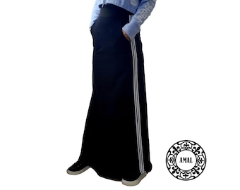 AMAL MUSLIM. Langer Maxi-Sportrock für Damen. Islamische lange Röcke. USA. Modell 87.
