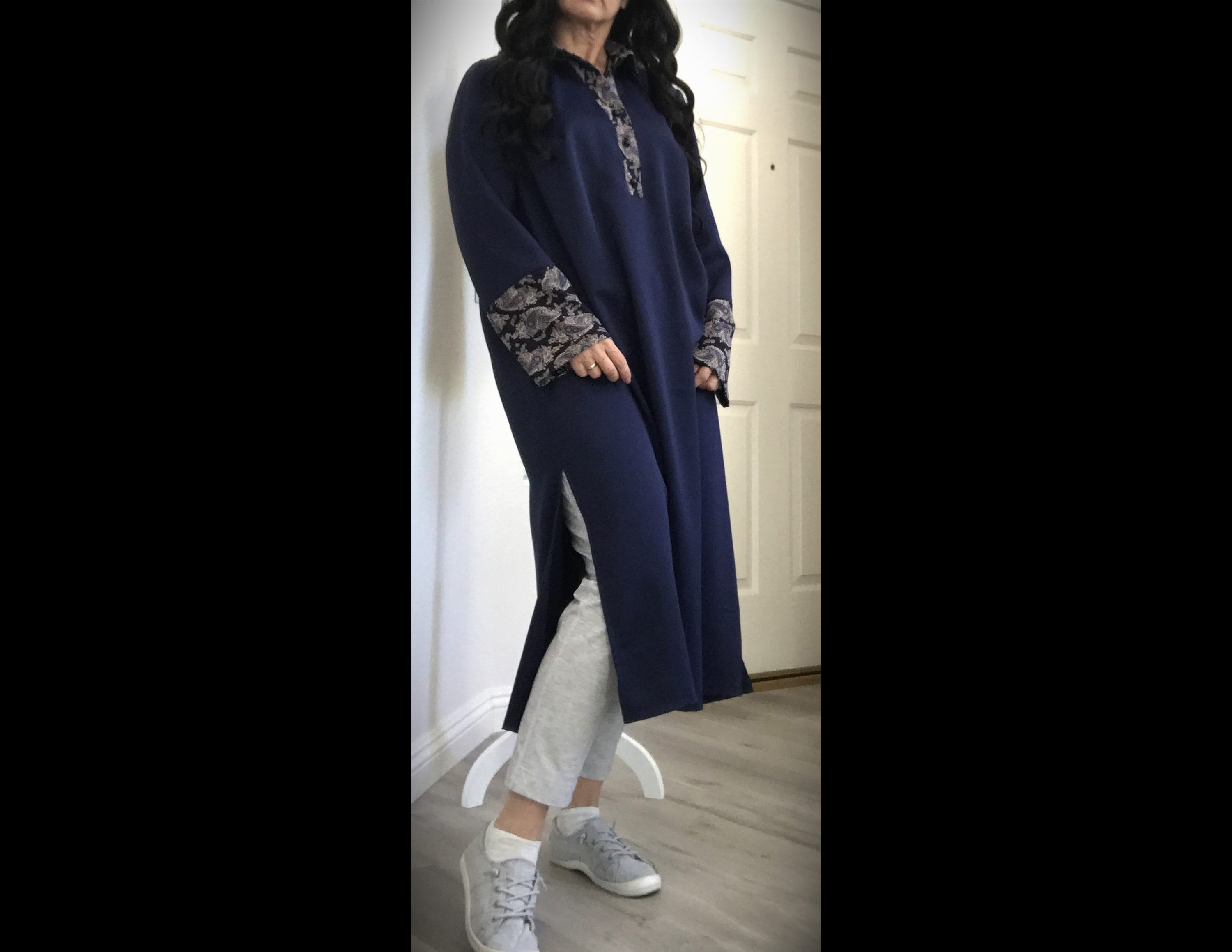Coprimaniche E Maniche Lunghe Islamiche In Tessuto Elasticizzato Per Abaya E Hijab - Unisex - Foto 4