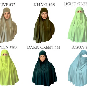 AMAL Muslim Tie-Dye Khimar. Hijab. Women Burka. Abaya. USA H11 image 9