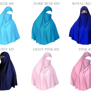 AMAL Muslim Tie-Dye Khimar. Hijab. Women Burka. Abaya. USA H11 image 6