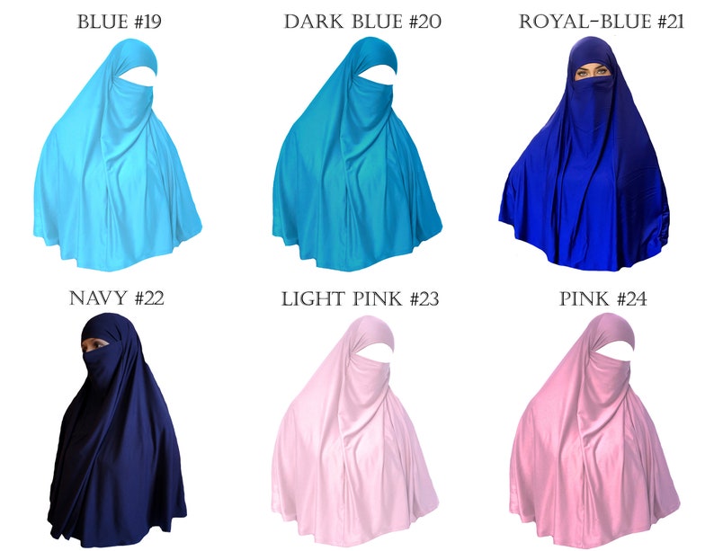 AMAL Muslim Tie-Dye Khimar. Hijab. Women Burka. Abaya. USA H11 image 6