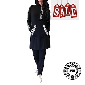 AMAL MUSLIM. Tracksuit. Pantsuit For Women. Cotton. USA. Model 47-2