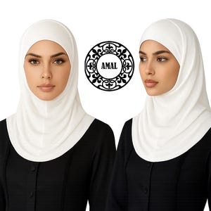 AMAL Muslim, Hijab, Mini Amira, ITY Polyester Islamic Scarf For Women, USA image 2
