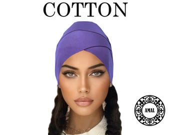 AMAL Muslim COTTON Cap Women Under Scarf, Islamic Hijab, USA