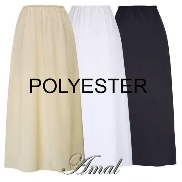 AMAL MUSLIM. Women Knitted Petticoat. Underskirt. Long 36in (90cm). Polyester. USA U5.