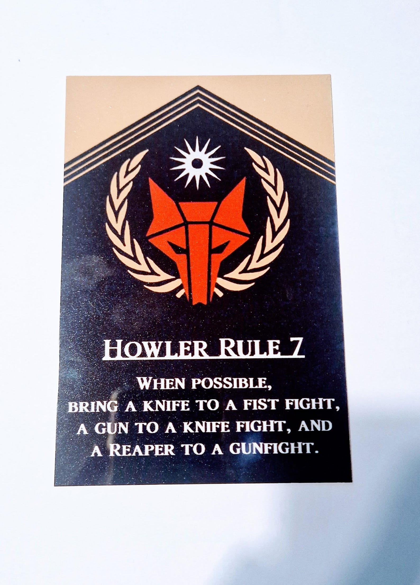 Red Rising Howler Rule 7 Metal Wall Sign (2 Sizes) - Etsy