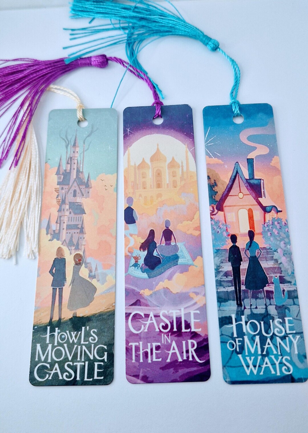 Howls Moving Castle Metal Bookmarks (single Item or as Set) - Etsy