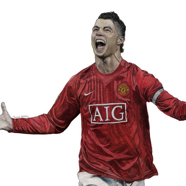 Impression de Cristiano Ronaldo 2008 A5/A4/A3