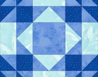 Summer Winds Block Kit - fabric and instructions for 12 inch quilt block