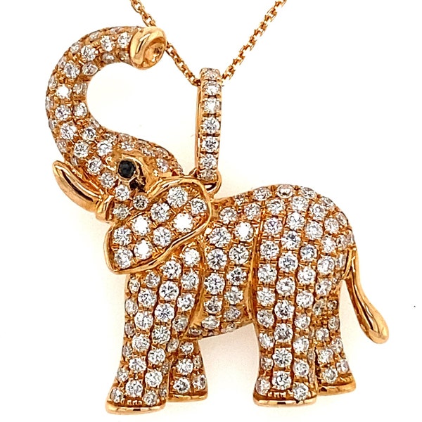 Elephant Pendant Etsy