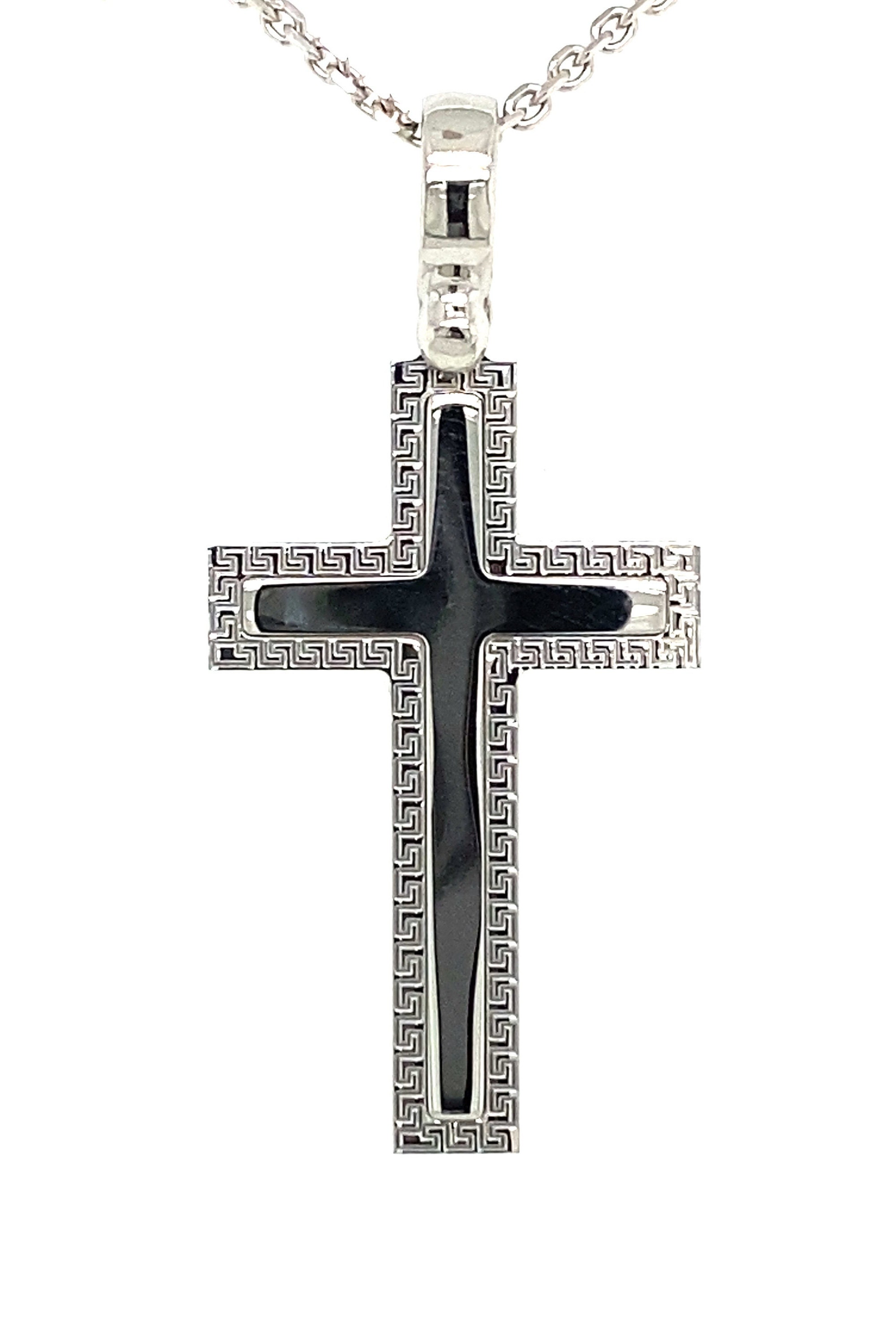 Solid 14k Gold Cross Pendant Necklace / Men's Gold Cross / High Quality ...