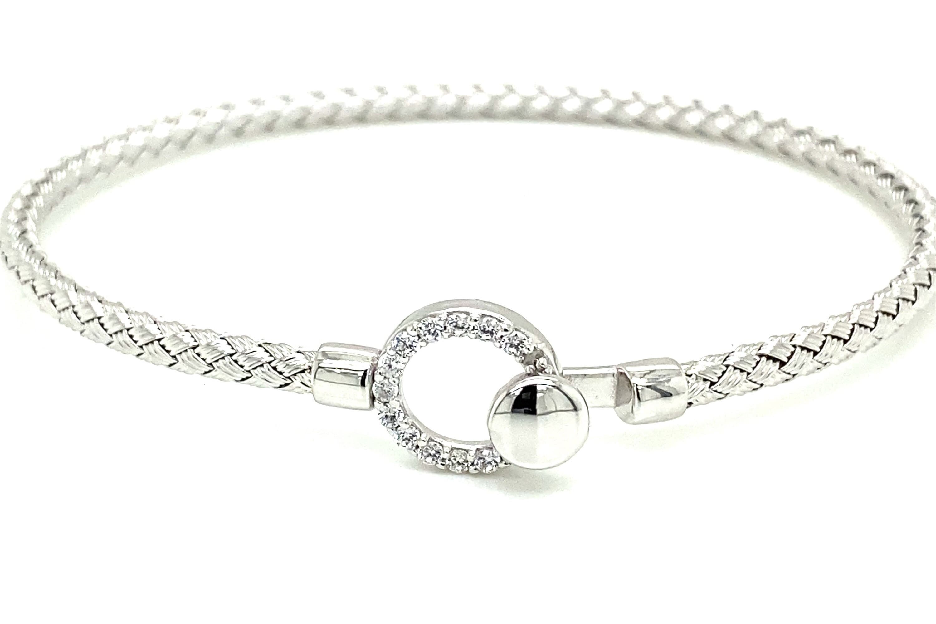 アクセサリー Italy 925 balls cuff bangle 925 Sterling Silver Balls Bangle Handmade Jewelry