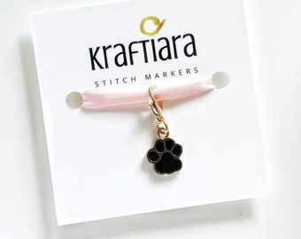 Cat paw stitch marker, crochet and knitting accessories, gifts for knitters, crocheters