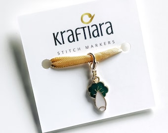 Cabbage stitch marker, food progress keeper for knitting and crochet, kraftiara markers