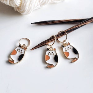 Cat stitch marker, stitch markers for knitting