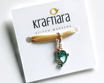 Narwhal stitch marker for knitting, Progress keeper,  accessories for crocheting or knitting