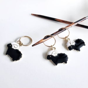 Sheep stitch markers, Knitting stitch markers,  progress keeper for knitting and crochet