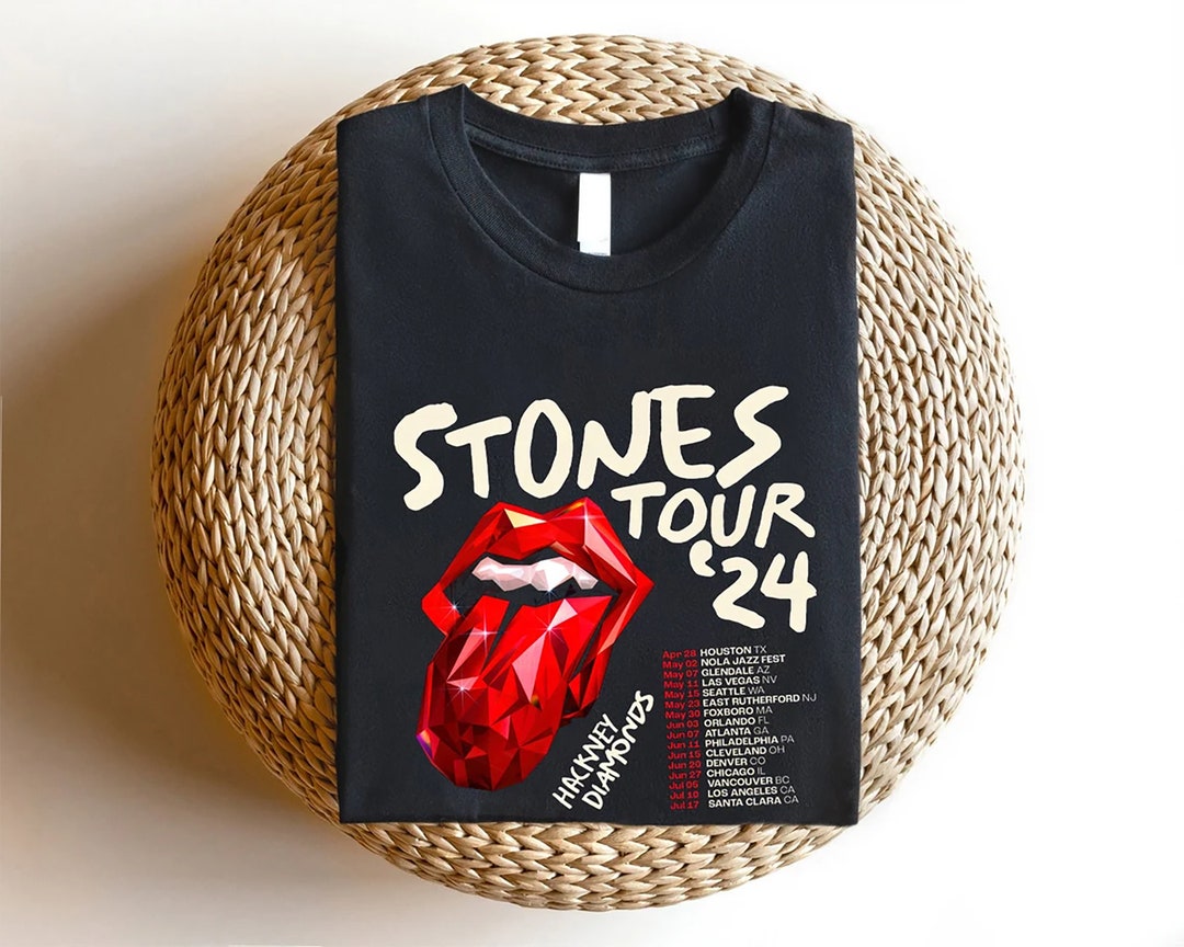The Rolling Stones Hackney Diamonds Tour 2024 Schedule List Tshirt