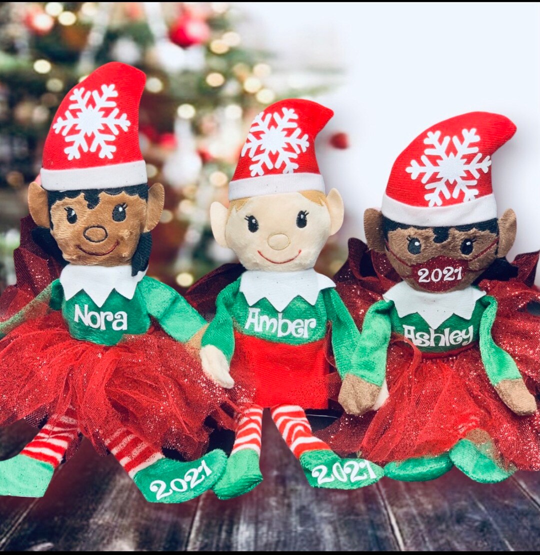 Personalized Christmas Elf Plush Personalized Christmas Elves Stocking