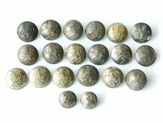 Rare Find 20x Old RUSSIAN MILITARY Coat BUTTONS St