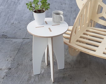 Archivos DXF para taburete de madera contrachapada de material de 12 mm, 15 mm y 18 mm.