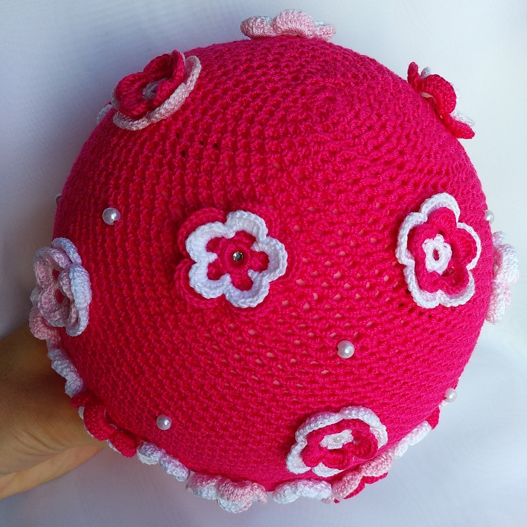 Pink Bucket Hat Infant Summer Hat Baby Crochet Hat With Etsy