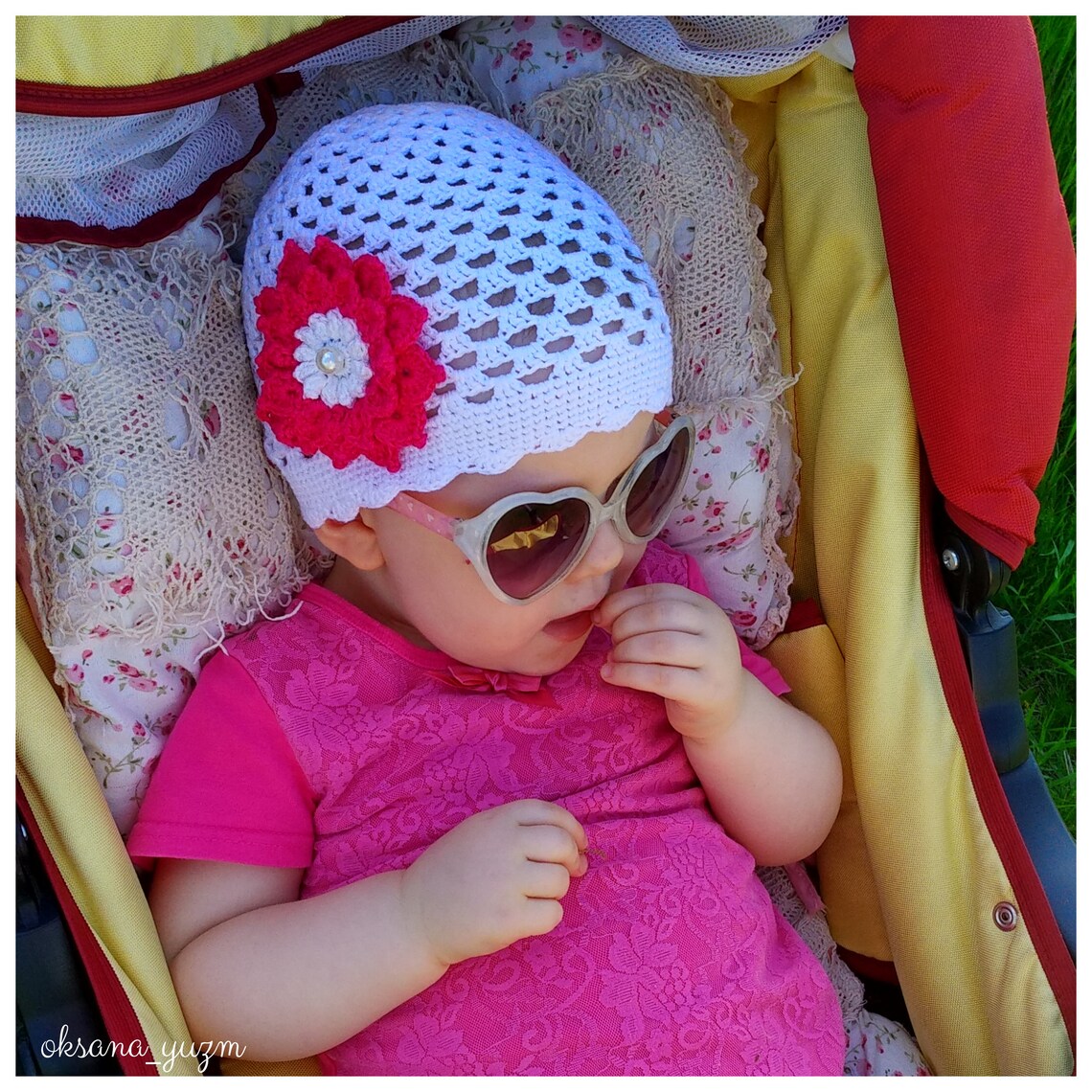 Handmade Crochet Baby Hat Baby Bucket Hat Baby Sun Hat Etsy
