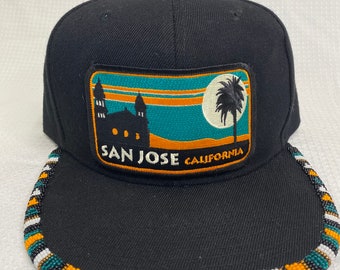 Casquette Vintage Années 90 Rare LNH San Jose Sharks Logo Snapback