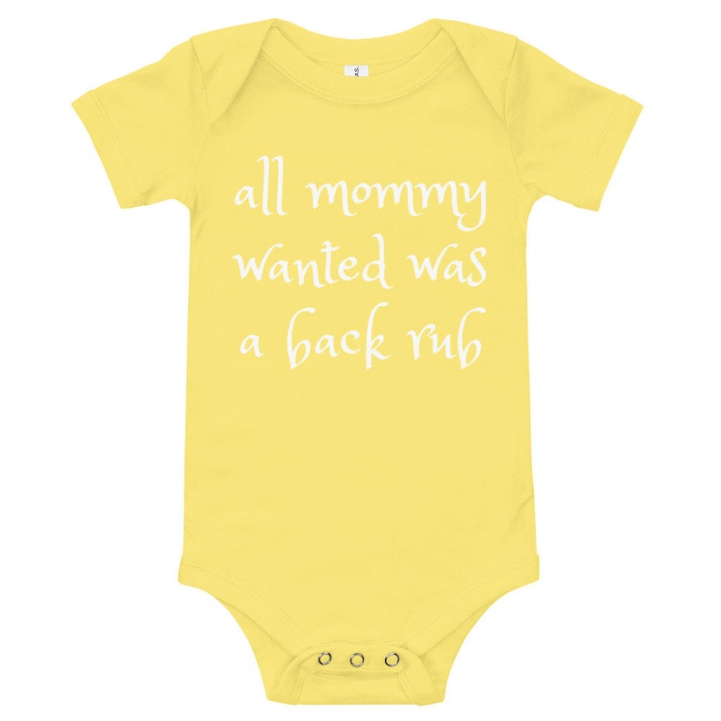 Back Rub Onesie