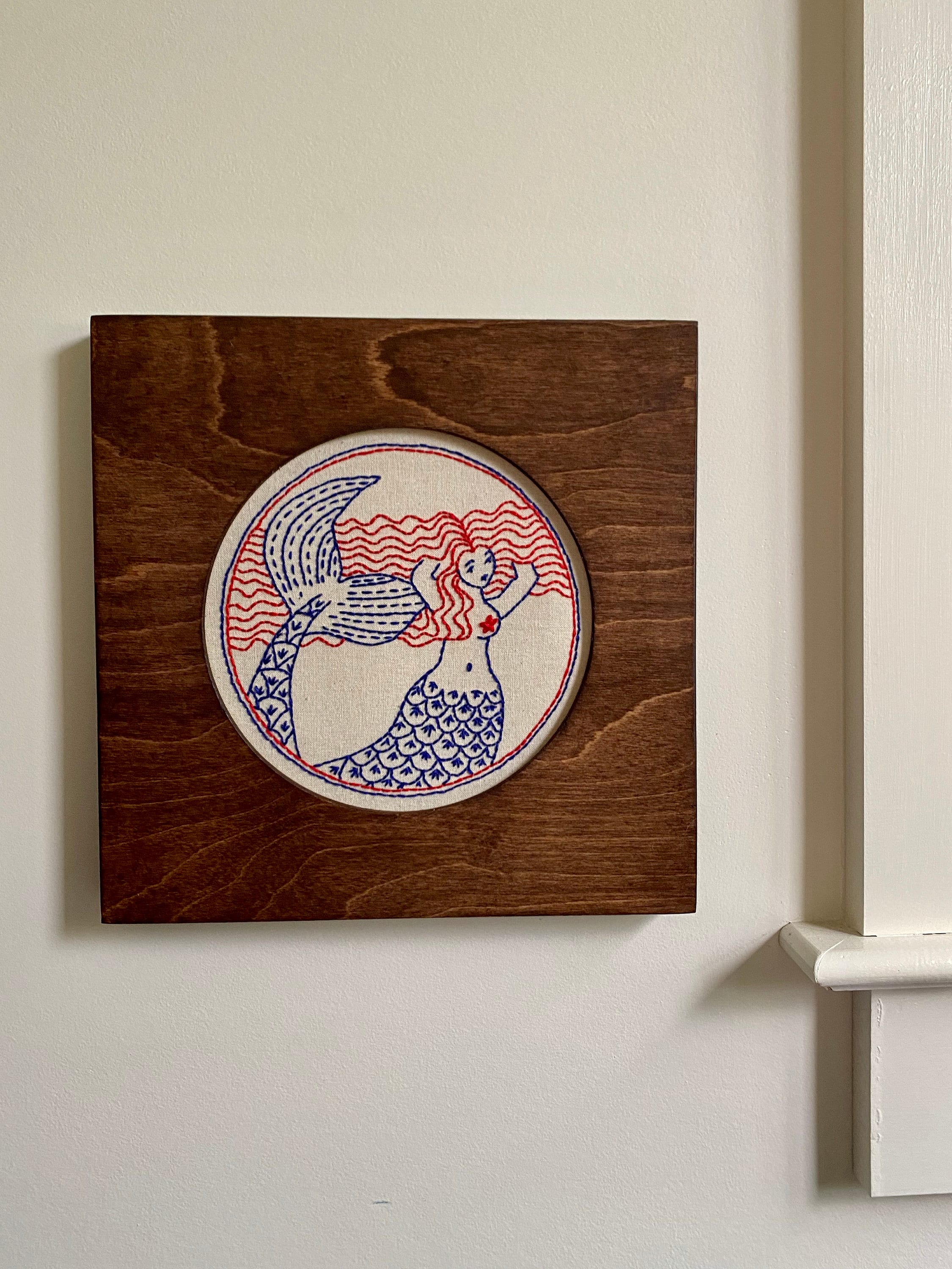 Square Embroidery Frame Wooden Pendant Ornament Cross Stitch Hoop Square Embroidery Frame Wooden Pendant Ornament Cross Stitch Hoop