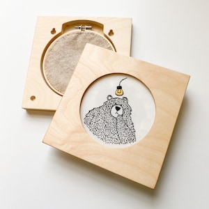 Square Embroidery Frame: Display your stitching with pride