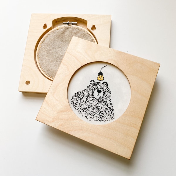 Square Embroidery Frame: Display your stitching with pride